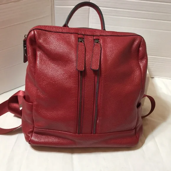 SZone | Bags | Szone Leather Backpack Cowhide Leather And  display picture 2
